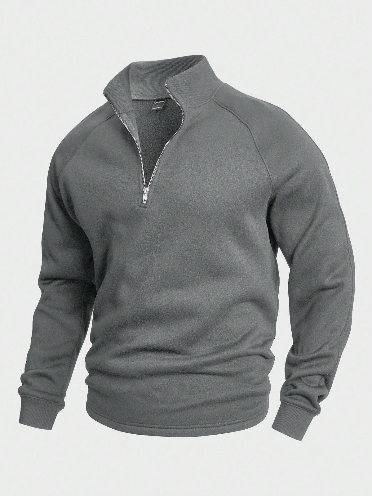 Zip-up with half zipper