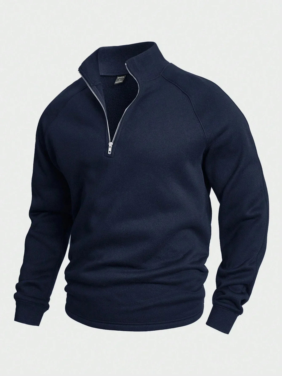 Zip-up with half zipper