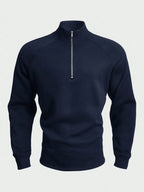 Zip-up with half zipper