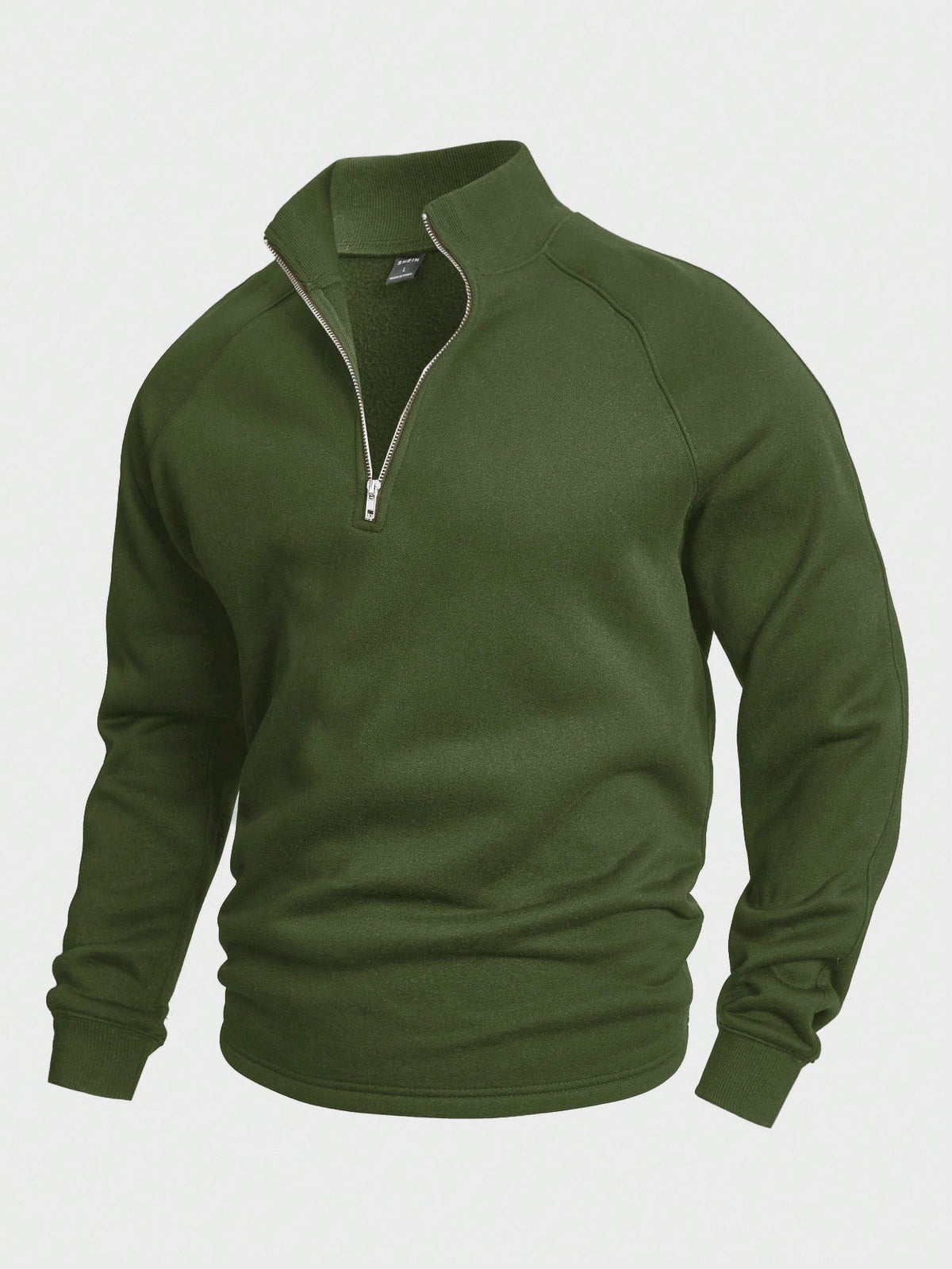 Zip-up with half zipper