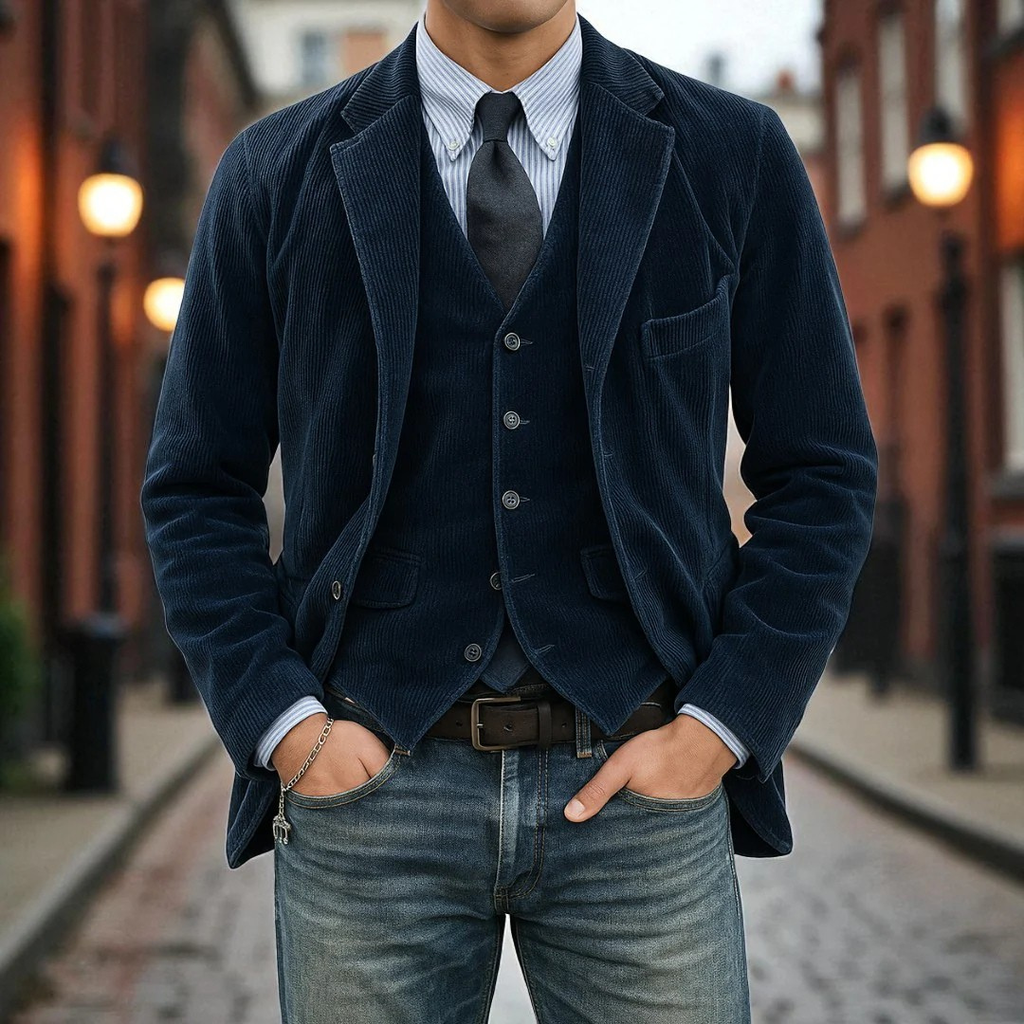 2-PIECE SUIT: BLAZER AND CARDIGAN