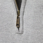 Knitted Zip-Up Sweater