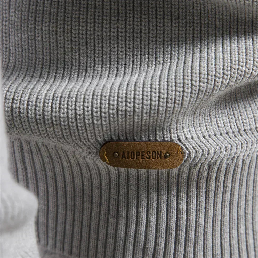 Knitted Zip-Up Sweater