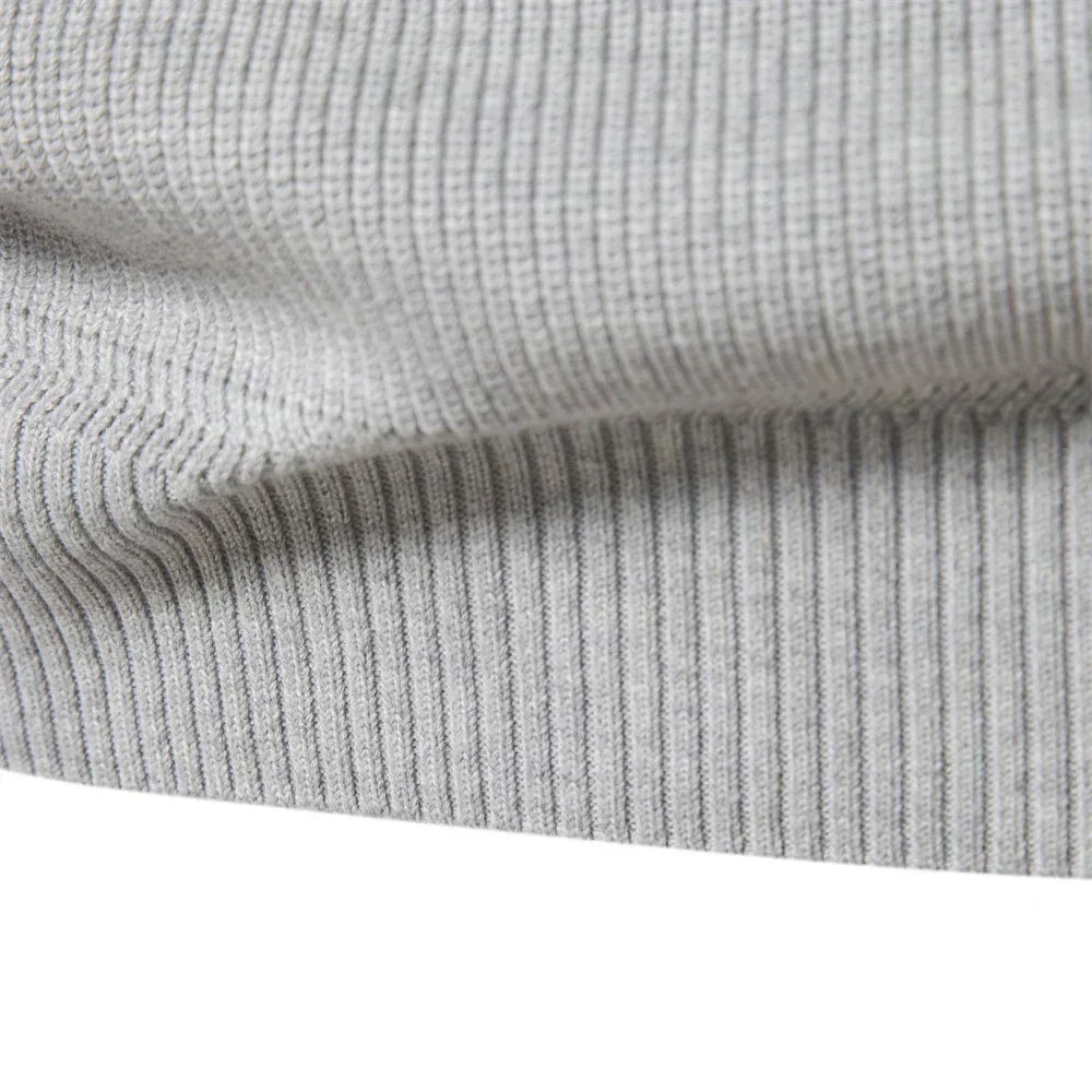 Knitted Zip-Up Sweater