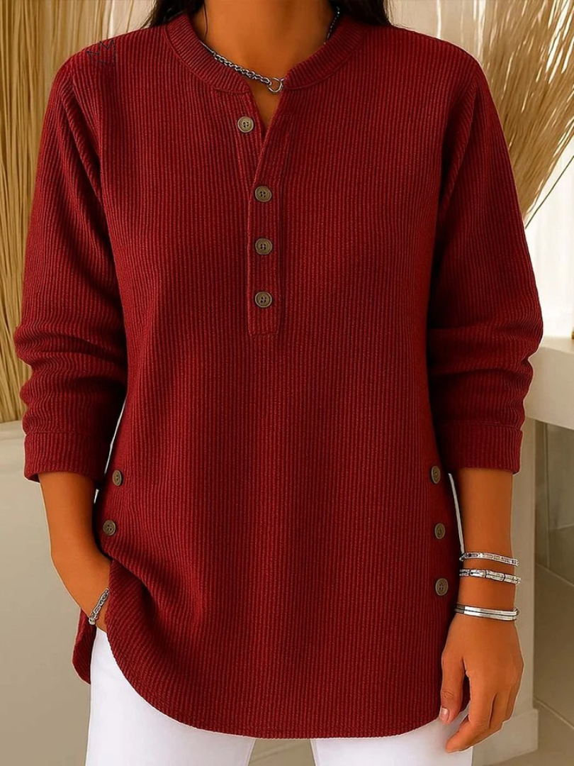 Mila | Tunika Henley z Guzikami