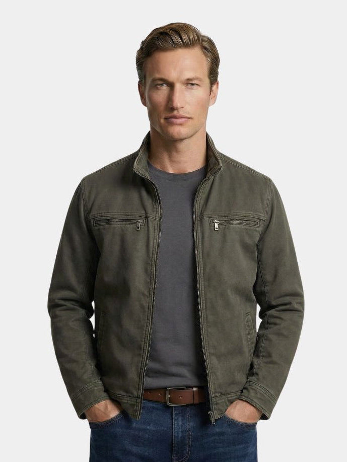 Kacper | Vintage Field Jacket w Oliwkowej Zieleni