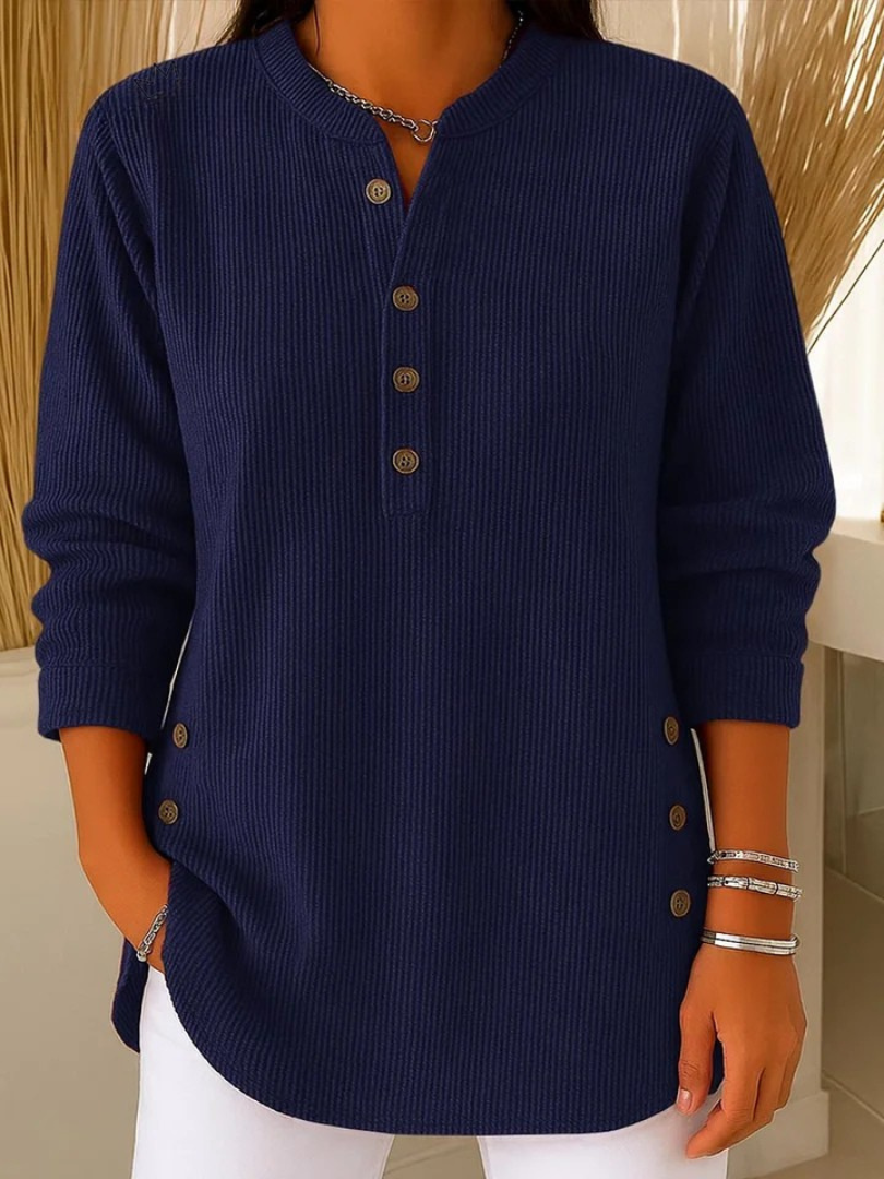 Mila | Tunika Henley z Guzikami