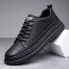 Nolan | Skórzane Sneakersy Podwyższające