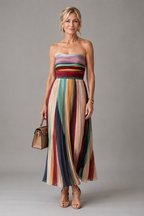 Nadia | Kolorowa Sukienka Maxi