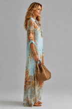 Ewelina | Sukienka Koszulowa Maxi Riviera