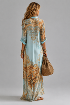 Ewelina | Sukienka Koszulowa Maxi Riviera