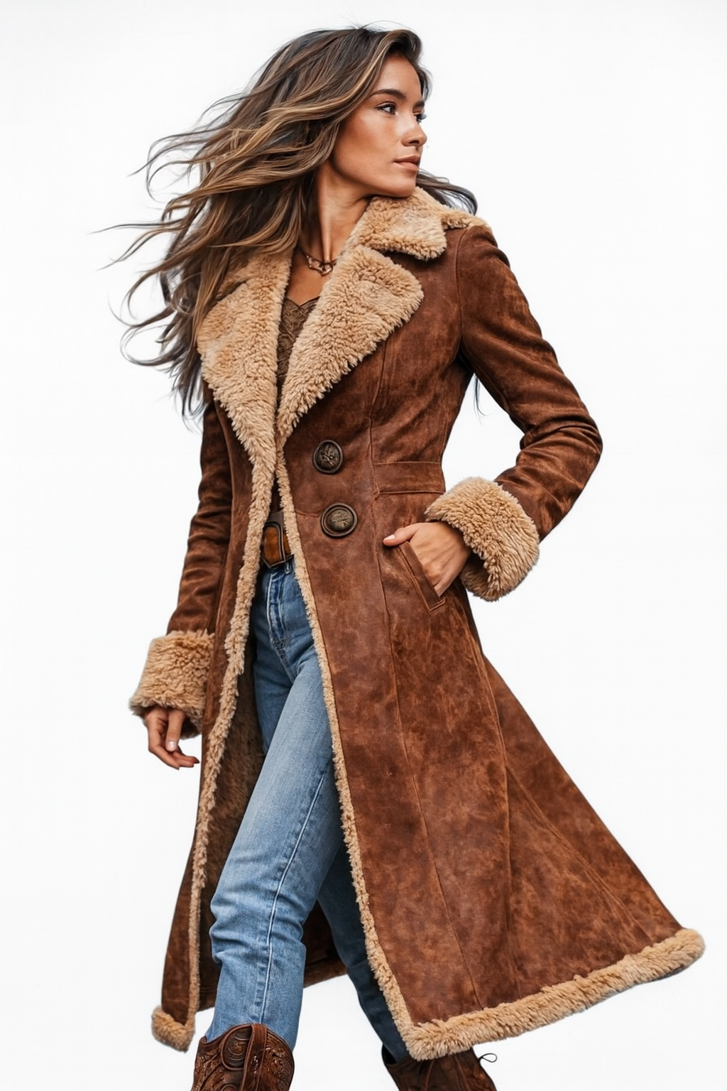 AMELIE™ | Długi płaszcz w stylu vintage