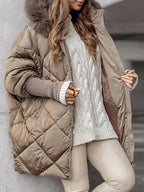 Rachel – Elegancki płaszcz w kratę