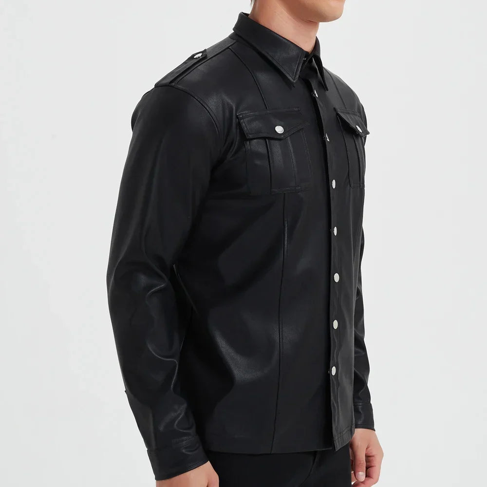 Sebastian | Longsleeve ze Skóry Ekologicznej