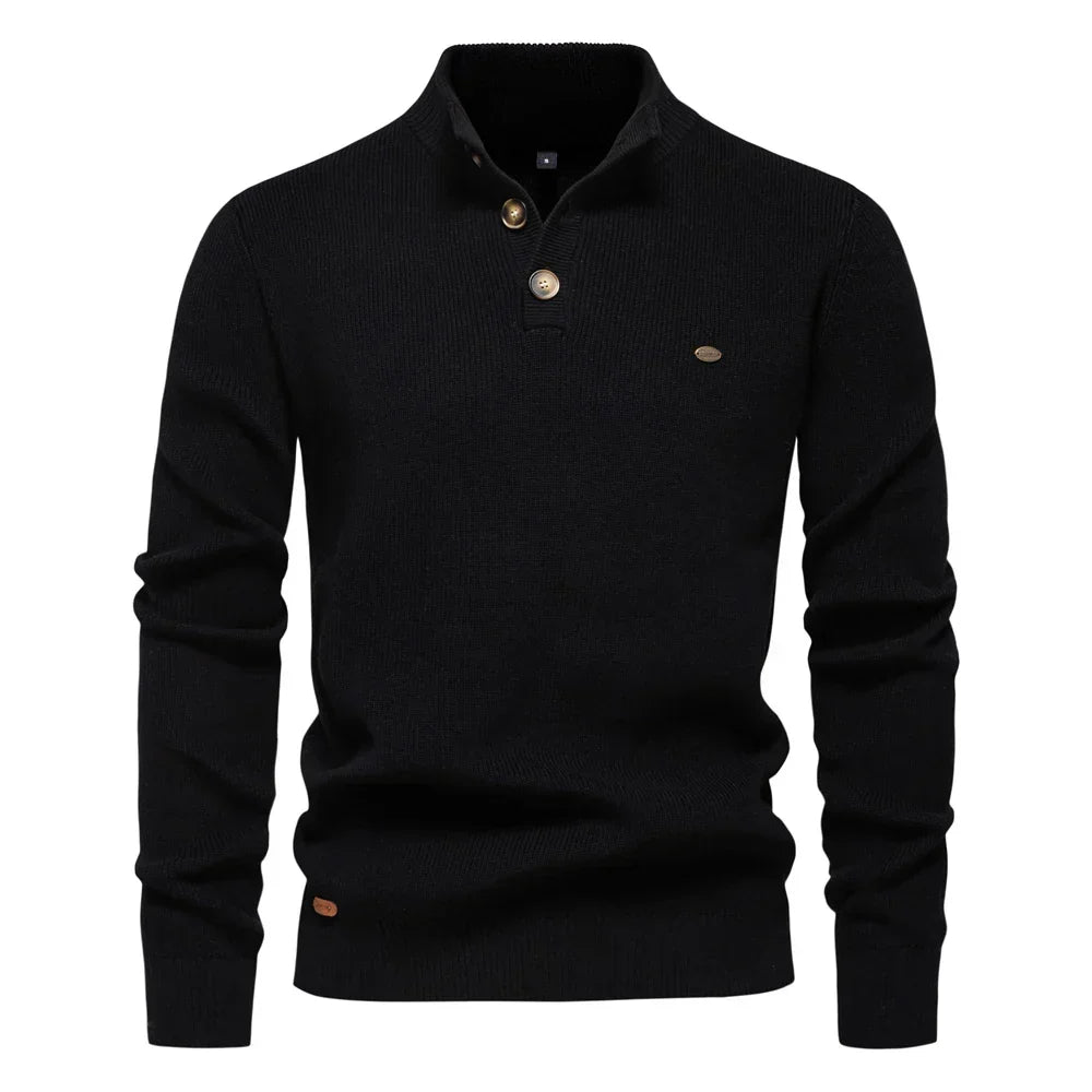 Men's Button Knit Sweater