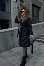 Christina | Elegancka casualowa kurtka z kołnierzem ze sztucznego futra